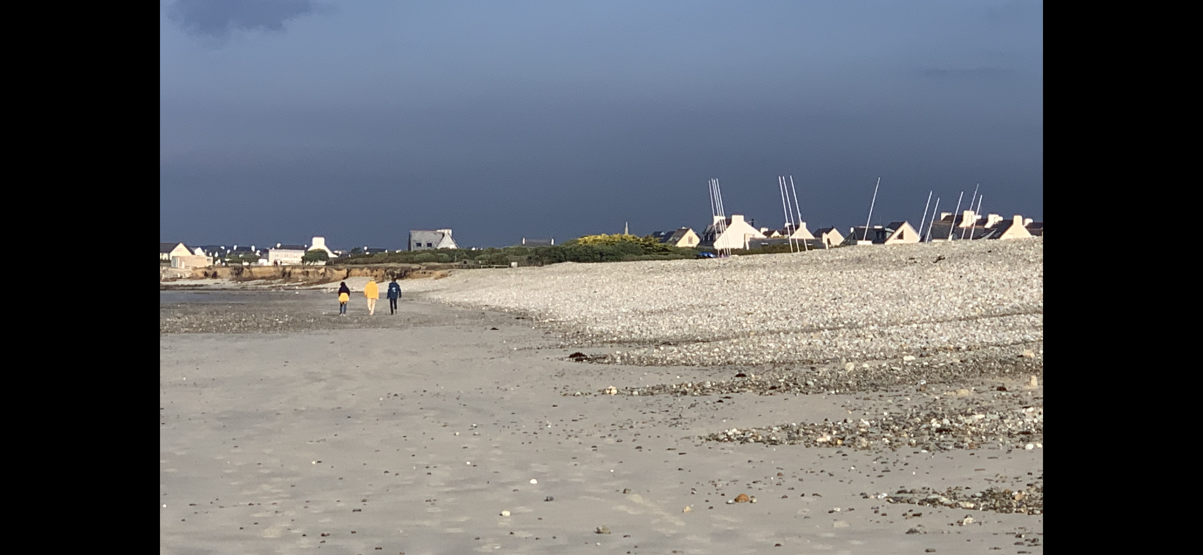 plage de Penhors, en automne