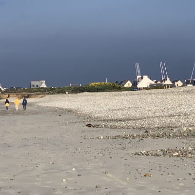 plage de Penhors, en automne